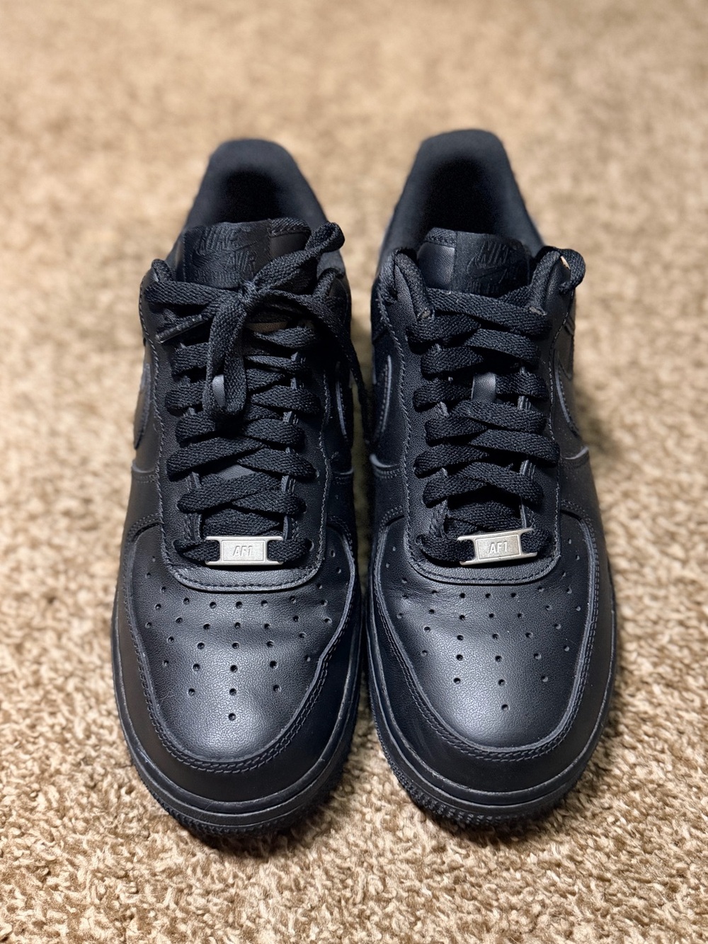 Nike Air Force 1 Low Men's Sneakers in Black 9.5